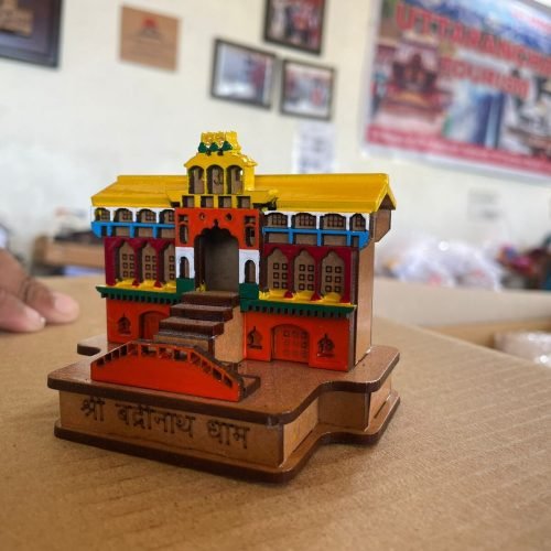 Shri Badrinath Dham Mini Wooden Mandir