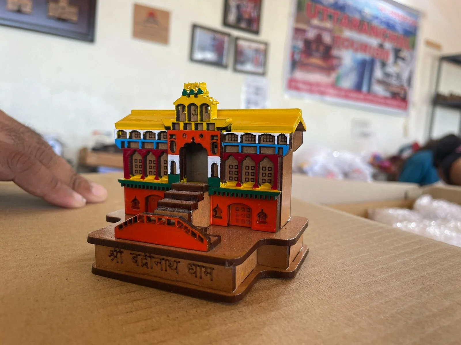 Shri Badrinath Dham Mini Wooden Mandir