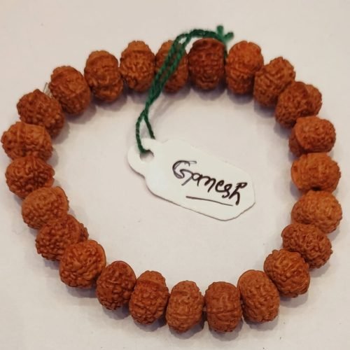 Ganesh Face Rudraksh Bracelet