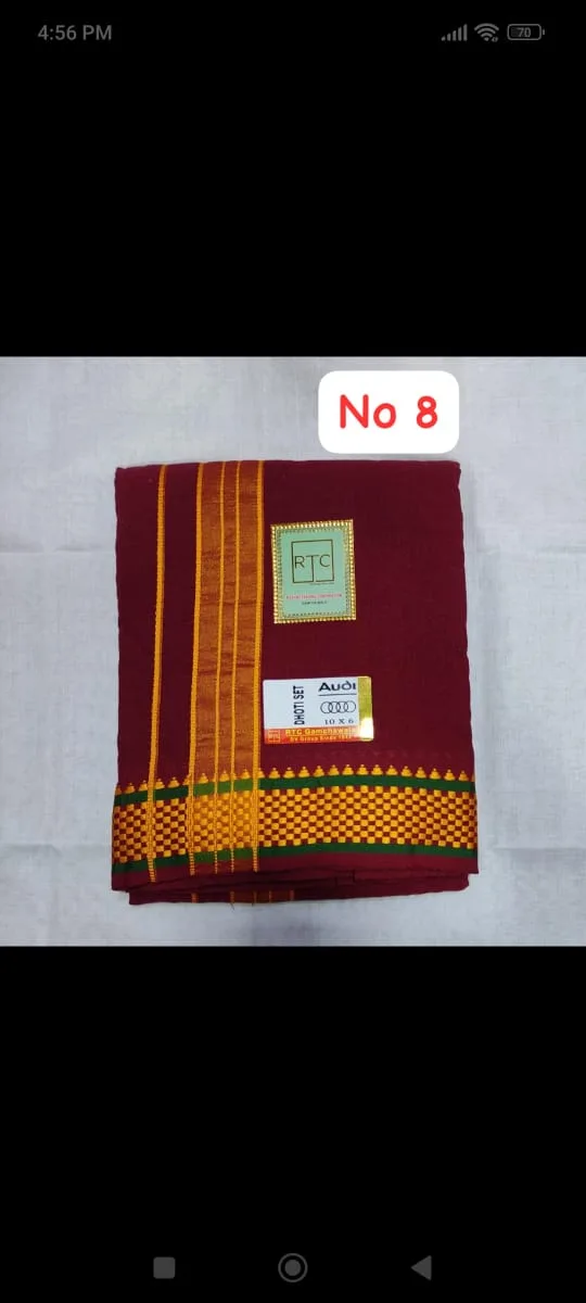 Cotten Dhoti Duppta Sets