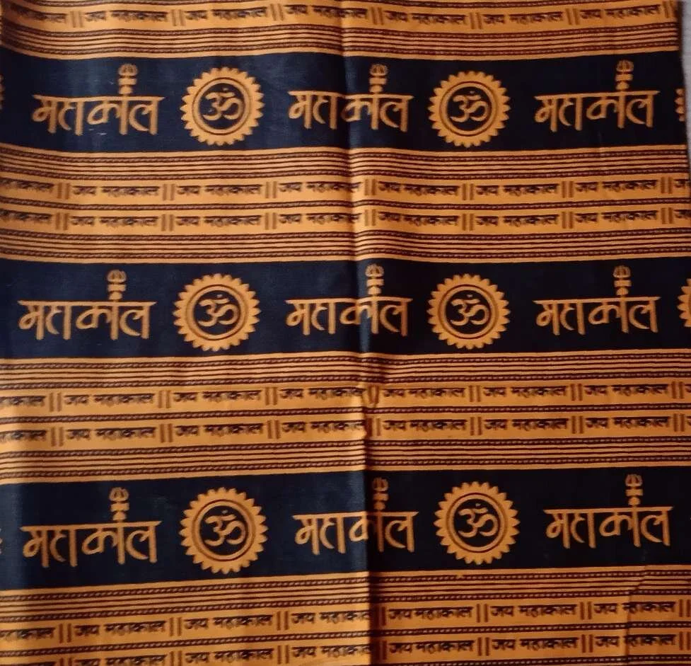 Mahakal Black Dupatta