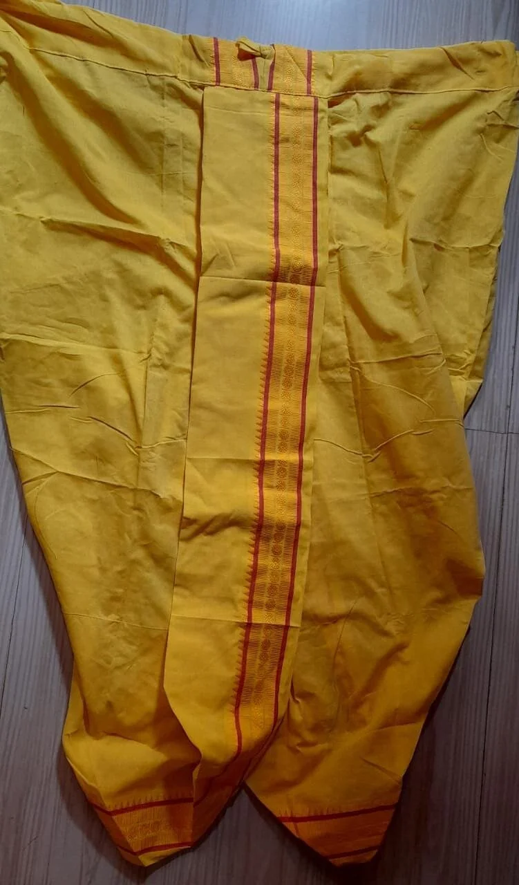 Yellow Colour Dhoti