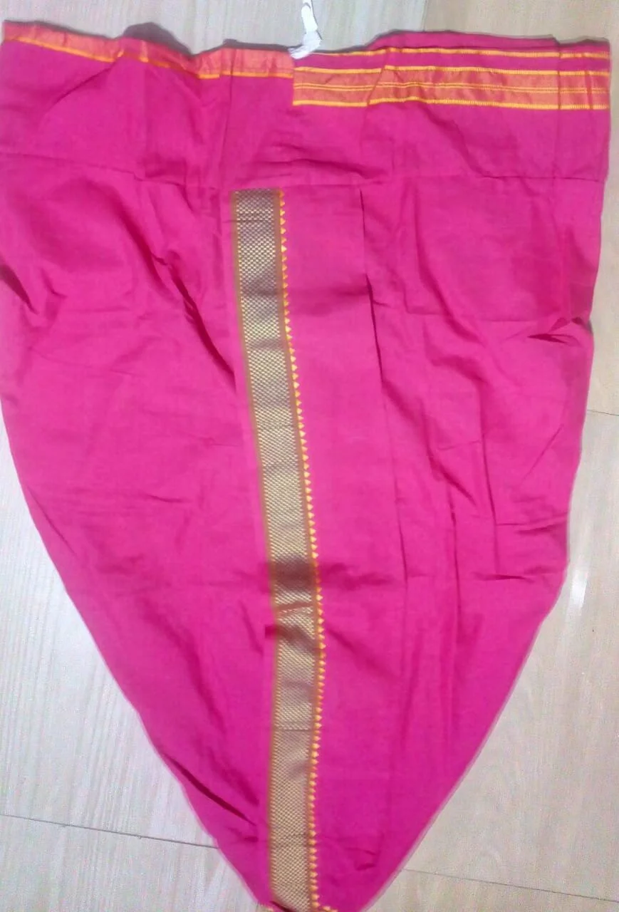 Pink Colour Dhoti